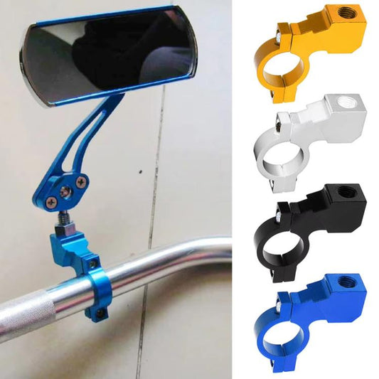 Motorcycle Modified Rear View Mirror Bracket Holder Clamp E-Bike Mirror Mount Reflector Clamp(Black) - Side Mirrors by buy2fix | Online Shopping UK | buy2fix