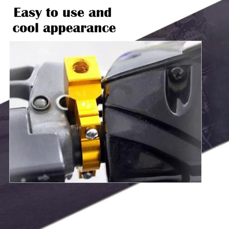 Motorcycle Modified Rear View Mirror Bracket Holder Clamp E-Bike Mirror Mount Reflector Clamp(Dark Blue) - Side Mirrors by buy2fix | Online Shopping UK | buy2fix