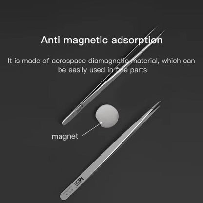 MaAnt Hand-Polished Non-Magnetic Stainless Steel Tweezers(K) - Tweezers by MaAnt | Online Shopping UK | buy2fix