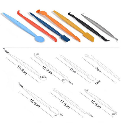 7pcs /Set Car Wrap Trimming Edge Tinting Tool Solar Film With Magnetic Squeegee Scraper Kit - Sticker Tools by buy2fix | Online Shopping UK | buy2fix