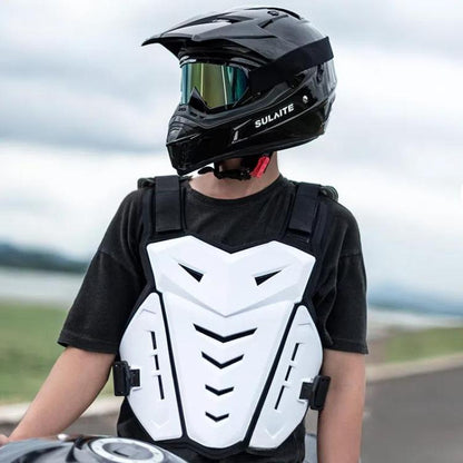 SULAITE Motocross Armor Vest Motorcycle Rider Chest Protection Equipment Racing Anti-Fall Armor Protector, Size: Uniform(Black) - Protective Gear by SULAITE | Online Shopping UK | buy2fix