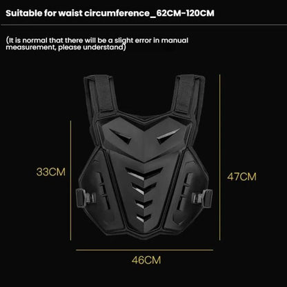 SULAITE Motocross Armor Vest Motorcycle Rider Chest Protection Equipment Racing Anti-Fall Armor Protector, Size: Uniform(White) - Protective Gear by SULAITE | Online Shopping UK | buy2fix