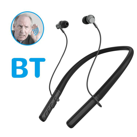 Neck-hanging 16-channel Bluetooth Hearing Aid Rechargeable Sound Amplifier for The Elderly(Black) - Hearing Aids by buy2fix | Online Shopping UK | buy2fix
