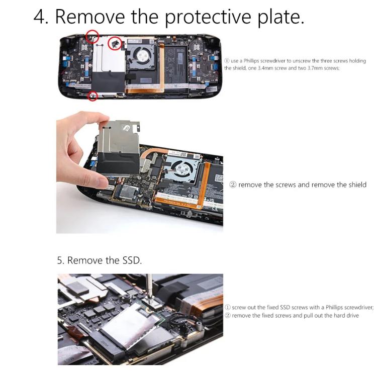 For Steam Deck Game Console SSD Copper Heat Sink M.2 2230 NVMe Radiator Pad, Spec: Set B - Steam Deck Spare Parts by buy2fix | Online Shopping UK | buy2fix