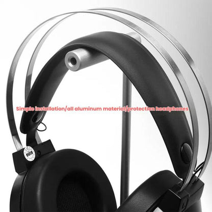 All-aluminum Alloy Headset Stand Headphone Display Bracket(Silver Gray) - Headset Stand by buy2fix | Online Shopping UK | buy2fix