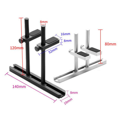 FinalCool Aluminum Alloy Adjustable Graphics Card Bracket Chassis Fan Position Graphics Holder Support 12cm Silver - Caddies & Enclosures by FinalCool | Online Shopping UK | buy2fix