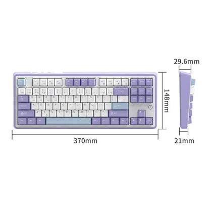 Ajazz AK870 Wireless Bluetooth Tri-mode Mechanical Keyboard RGB DIY Custom Hot Swap Gaming Keyboard, Style: Gift Axis Black - Wireless Keyboard by Ajazz | Online Shopping UK | buy2fix