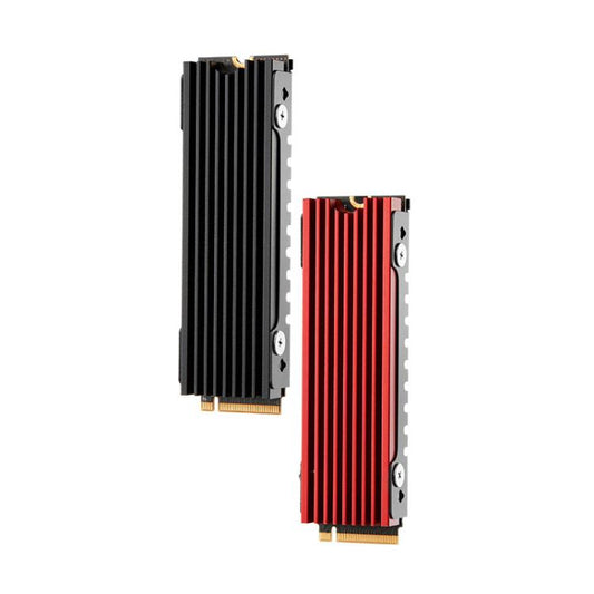 FinalCool M.2 2280 NVME SSD Radiator Aluminum Heat Sink for Desktop PC PS5(Red) - Hard Drive Bags & Cases by FinalCool | Online Shopping UK | buy2fix