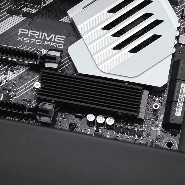 FinalCool M.2 2280 NVME SSD Radiator Aluminum Heat Sink for Desktop PC PS5(Red) - Hard Drive Bags & Cases by FinalCool | Online Shopping UK | buy2fix