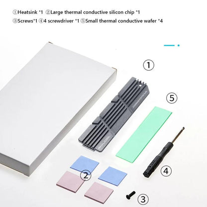 For PS5 Slim / Pro FinalCool M.2 2280 NVME SSD Radiator Integrated Aluminum Alloy Heatsink(Silver) - PS5 Spare Parts by FinalCool | Online Shopping UK | buy2fix