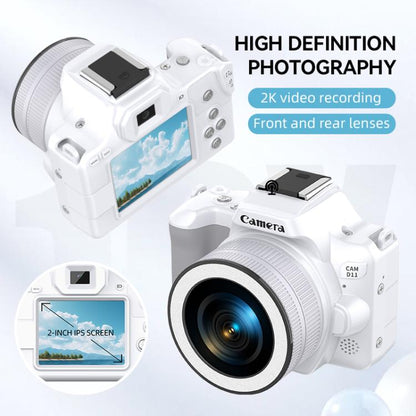 48 Million Pixel 2K Ultra HD Mini Digital Portable Camera, Color: White - Video Cameras by buy2fix | Online Shopping UK | buy2fix