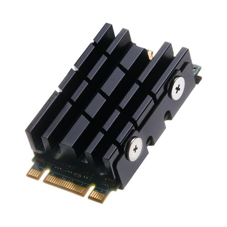 FinalCool  M.2 2242 SSD Solid State Drive Heat Sink Aluminum Radiator(Black) - Hard Drive Bags & Cases by FinalCool | Online Shopping UK | buy2fix