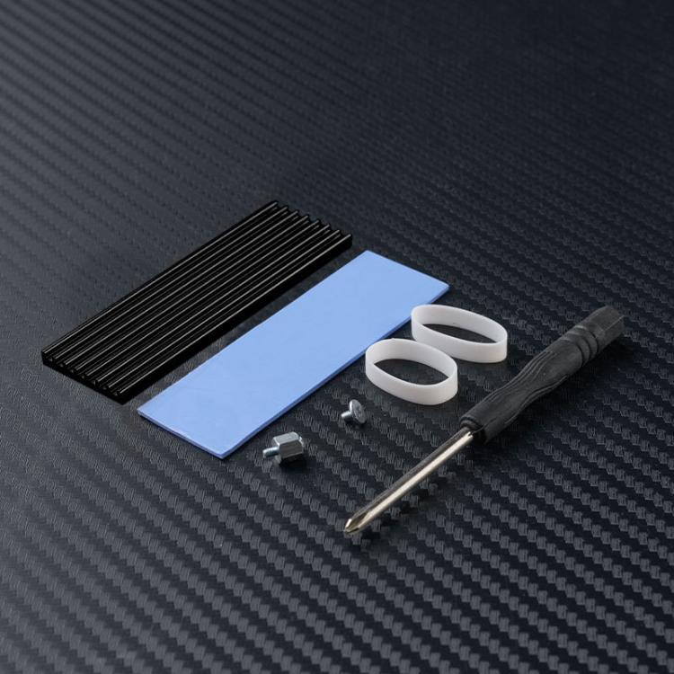 FinalCool M.2 2280 NVMe SSD Heat Sink Solid State Drive Radiator(Black) - Hard Drive Bags & Cases by FinalCool | Online Shopping UK | buy2fix