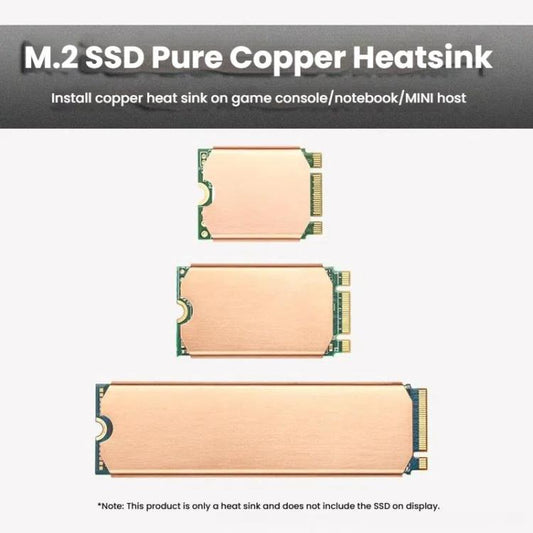 FinalCool M.2 2242 Pure Copper SSD Heat Sink for Game Consoles / Laptops / Mini Hosts - Hard Drive Bags & Cases by FinalCool | Online Shopping UK | buy2fix