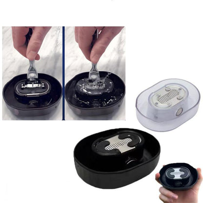 Razor Rinser No Batteries Need Save Water Shaver Cleaner(Black) - Shavers Parts by buy2fix | Online Shopping UK | buy2fix