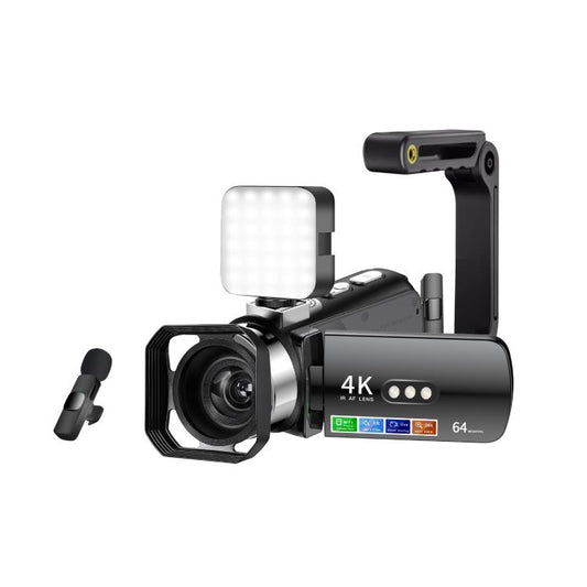 WiFi HD 4K Lightless Colorful Night Vision Digital Video Camera, Color: Black 4pcs /Set - Video Cameras by buy2fix | Online Shopping UK | buy2fix