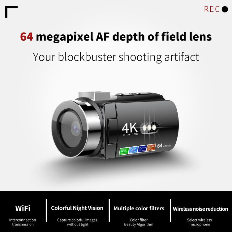 WiFi HD 4K Lightless Colorful Night Vision Digital Video Camera, Color: Red 4pcs /Set - Video Cameras by buy2fix | Online Shopping UK | buy2fix