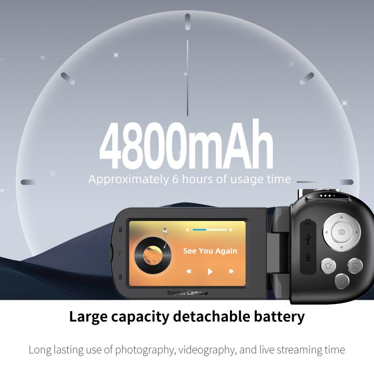 WiFi HD 4K Lightless Colorful Night Vision Digital Video Camera, Color: Black 4pcs /Set - Video Cameras by buy2fix | Online Shopping UK | buy2fix