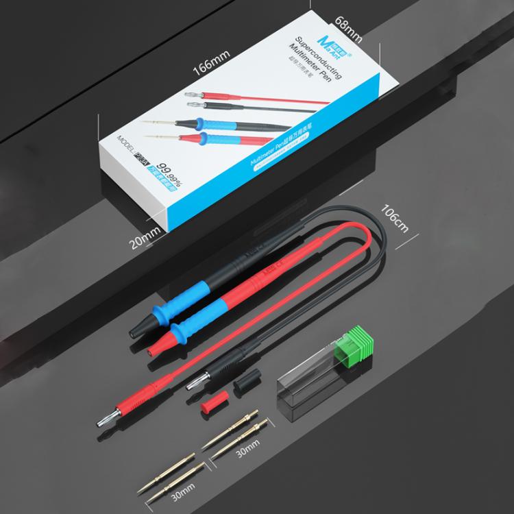 MaAnt P23A Multimeter Pens Pointed Silicone Cord Frostproof Detachable Stainless Steel Test Pen Accessories - Test Tools by MaAnt | Online Shopping UK | buy2fix