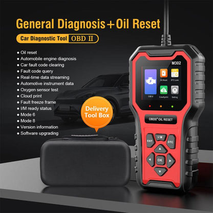 M302 Car Oil Reset Code Reader Automotive Maintenance Light Zero Reset Fault Diagnosis Tool - Code Readers & Scan Tools by buy2fix | Online Shopping UK | buy2fix