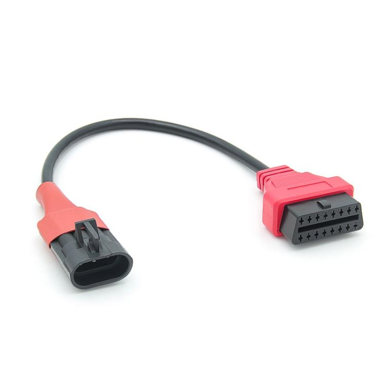 For SYM SANYANG Motorcycle OBD Cable 3Pin To OBD2 16Pin Diagnostic Adapter Scanner Extension Cable - Cables & Connectors by buy2fix | Online Shopping UK | buy2fix