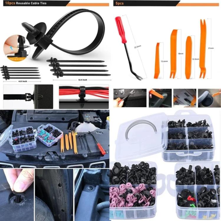 680pcs /Set Car Retainer Clips Fasteners Remover Kit Automotive Clips Set - Nuts & Bolts by buy2fix | Online Shopping UK | buy2fix