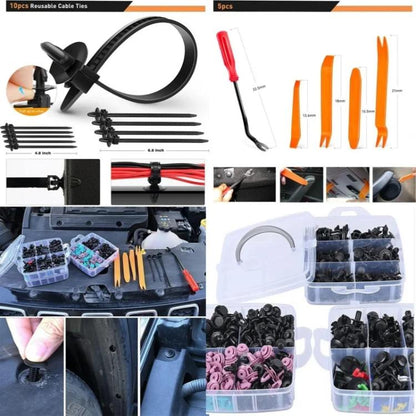 680pcs /Set Car Retainer Clips Fasteners Remover Kit Automotive Clips Set - Nuts & Bolts by buy2fix | Online Shopping UK | buy2fix