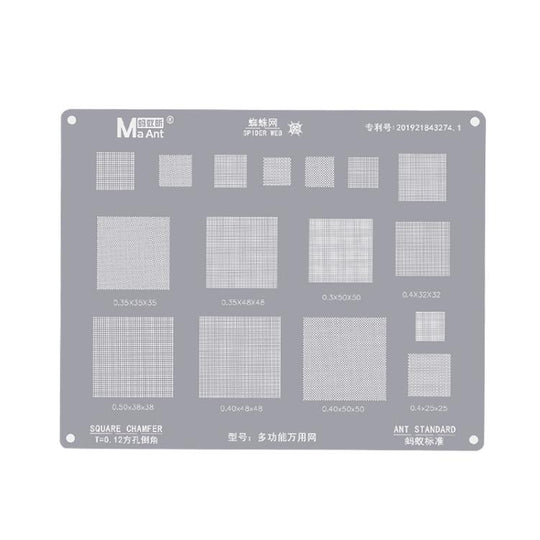 MaAnt Multifunctional Universal Net High Temperature 0.3/0.35/0.4/0.5 Pitch Square Hole Round Corner Multi-purpose Wire Mesh
