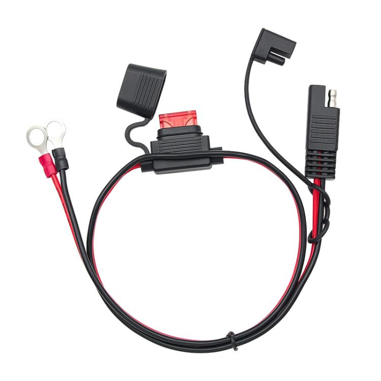 60cm O-Terminal to SAE Power Cable With Fuse Battery Charger Extension Adapter Wire - DIY Cables by buy2fix | Online Shopping UK | buy2fix