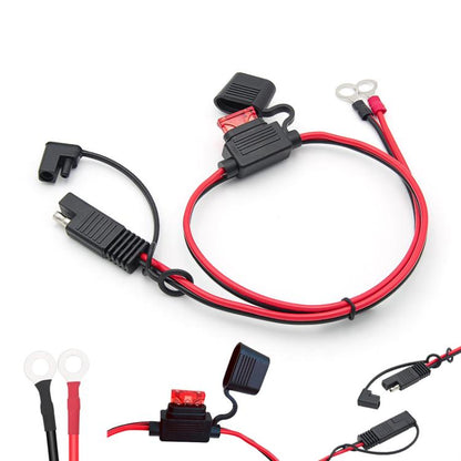 60cm O-Terminal to SAE Power Cable With Fuse Battery Charger Extension Adapter Wire - DIY Cables by buy2fix | Online Shopping UK | buy2fix