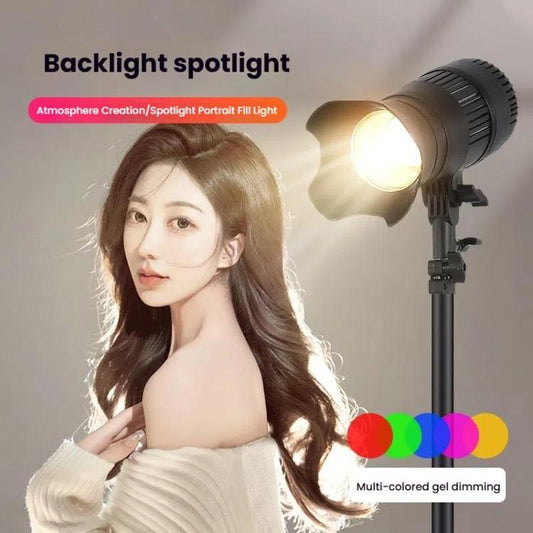 100W 102 LEDs Spotlight Portrait Photography Fill Light Adjustable Focus Triple Color Temperature,US Plug - Selfie Light by buy2fix | Online Shopping UK | buy2fix