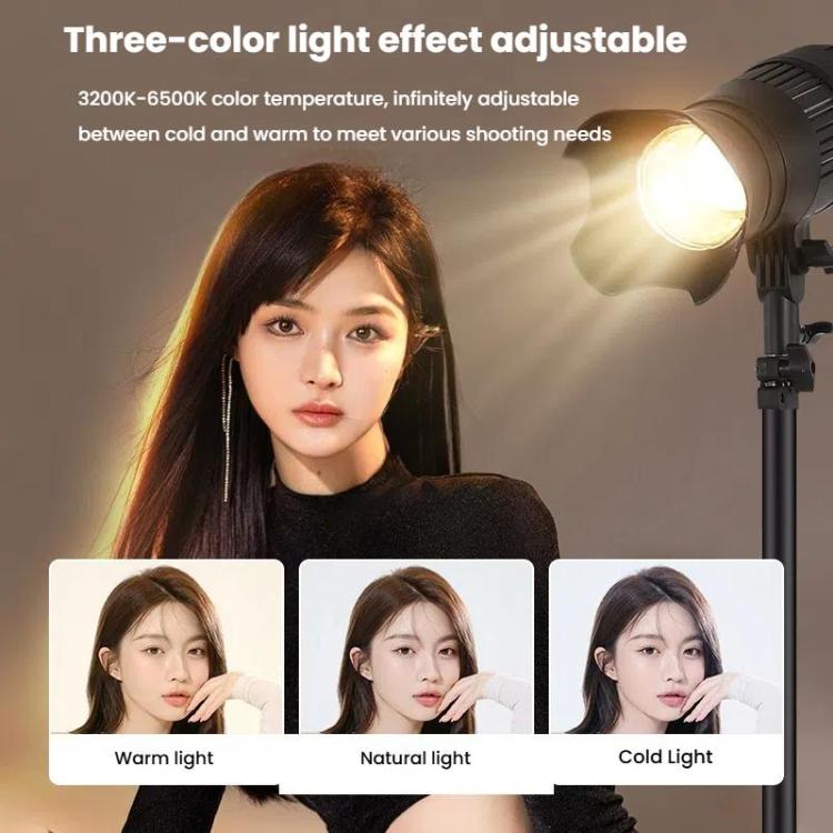 100W 102 LEDs Spotlight Portrait Photography Fill Light Adjustable Focus Triple Color Temperature,US Plug - Selfie Light by buy2fix | Online Shopping UK | buy2fix
