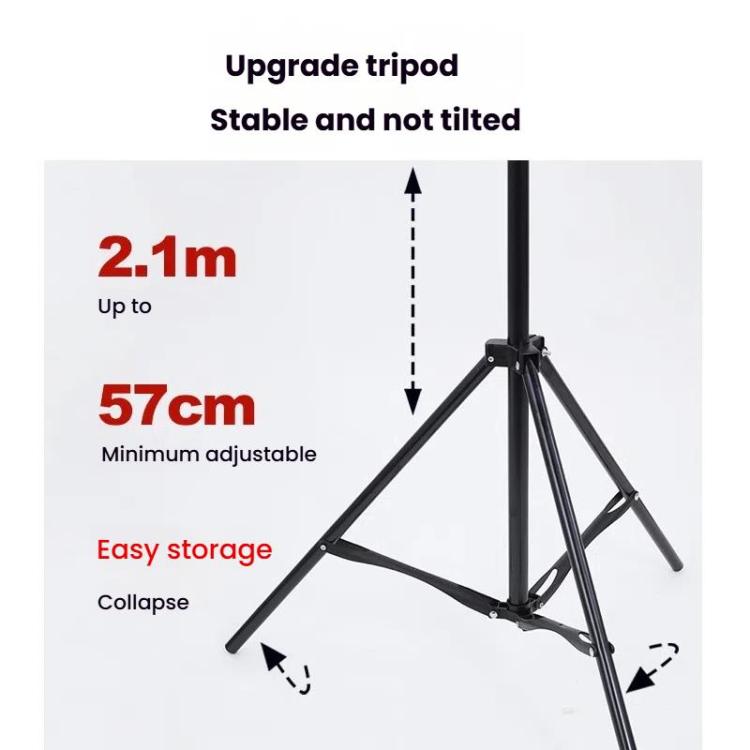 175W+2.1m Tripod 102 LEDs Spotlight Portrait Photography Fill Light Adjustable Focus Triple Color Temperature,US Plug - Selfie Light by buy2fix | Online Shopping UK | buy2fix