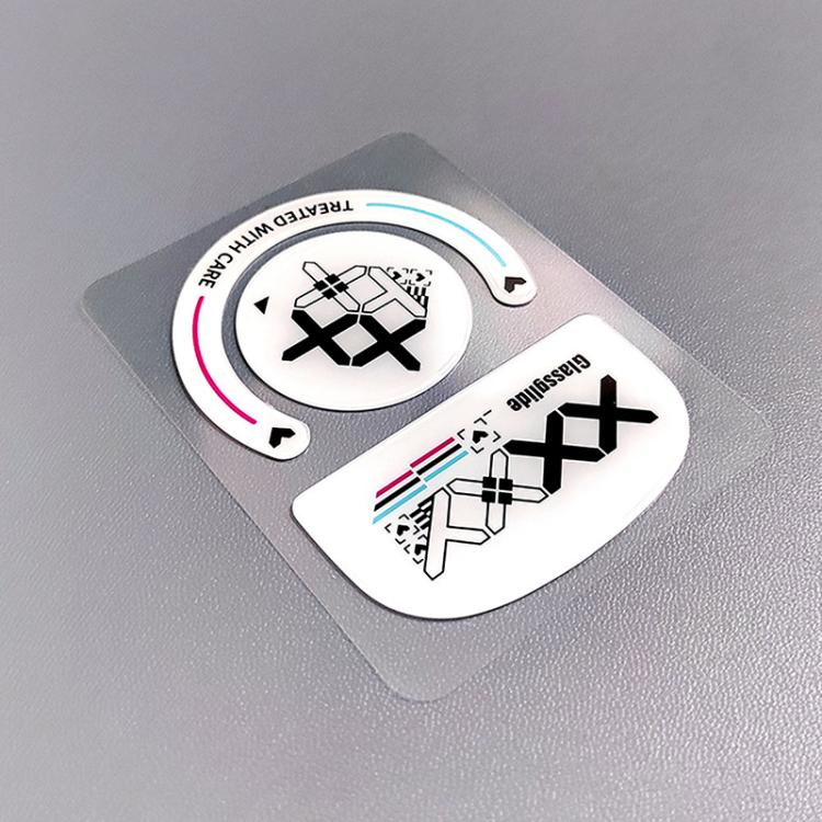 For Logitech GPW Glass Mouse Feet Stickers Anti-Slip Mouse Glide Skates(Printed White) - Silicone / Sticker by buy2fix | Online Shopping UK | buy2fix