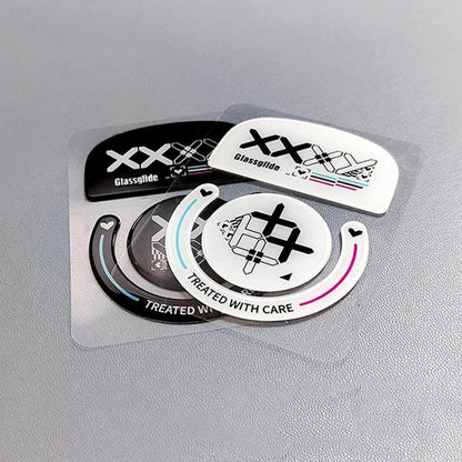 For Logitech GPW Glass Mouse Feet Stickers Anti-Slip Mouse Glide Skates(Printed White) - Silicone / Sticker by buy2fix | Online Shopping UK | buy2fix