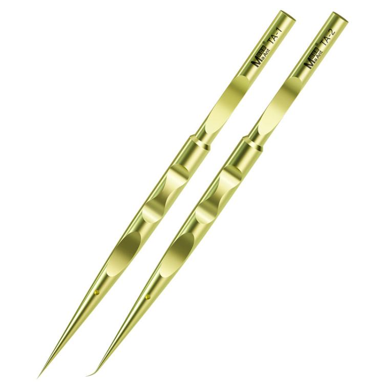 MaAnt Titanium Tweezers Antistatic Small Clip Bird Nest Hair Picking Pink Prick Clip Repair Tool(Curve) - Tweezers by MaAnt | Online Shopping UK | buy2fix