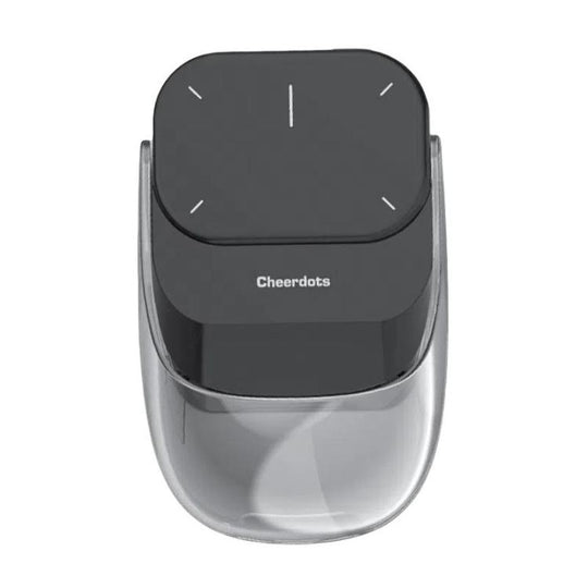 Cheerdots 2 Smart Magnetic Split Air Mouse Wireless Charging Bluetooth Dual Mode Mouse, Color: Black Basic