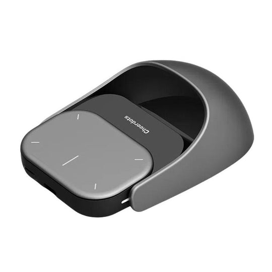 Cheerdots 2 Smart Magnetic Split Air Mouse Wireless Charging Bluetooth Dual Mode Mouse, Color: Dark Grey Basic
