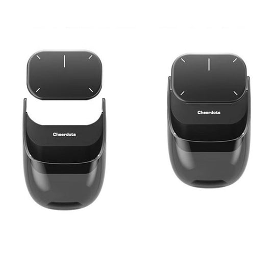 Cheerdots 2 Smart Magnetic Split Air Mouse Wireless Charging Bluetooth Dual Mode Mouse, Color: Black Recording - Wireless Mice by Cheerdots | Online Shopping UK | buy2fix