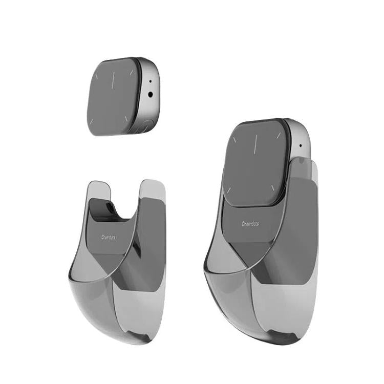 Cheerdots 2 Smart Magnetic Split Air Mouse Wireless Charging Bluetooth Dual Mode Mouse, Color: Black Recording - Wireless Mice by Cheerdots | Online Shopping UK | buy2fix
