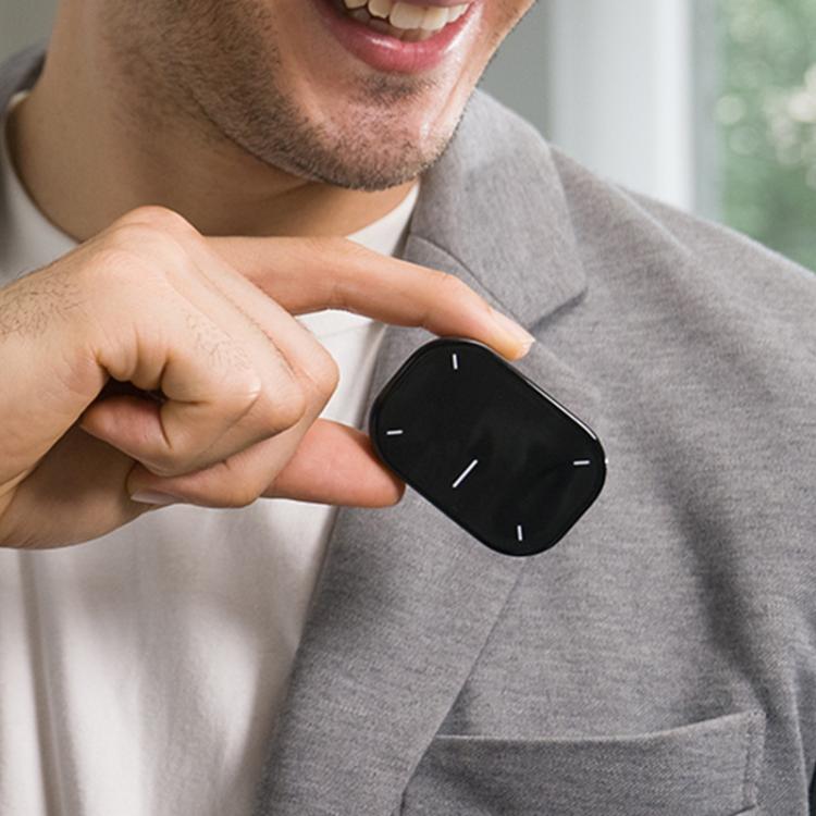 Cheerdots 2 Smart Magnetic Split Air Mouse Wireless Charging Bluetooth Dual Mode Mouse, Color: Black Recording - Wireless Mice by Cheerdots | Online Shopping UK | buy2fix