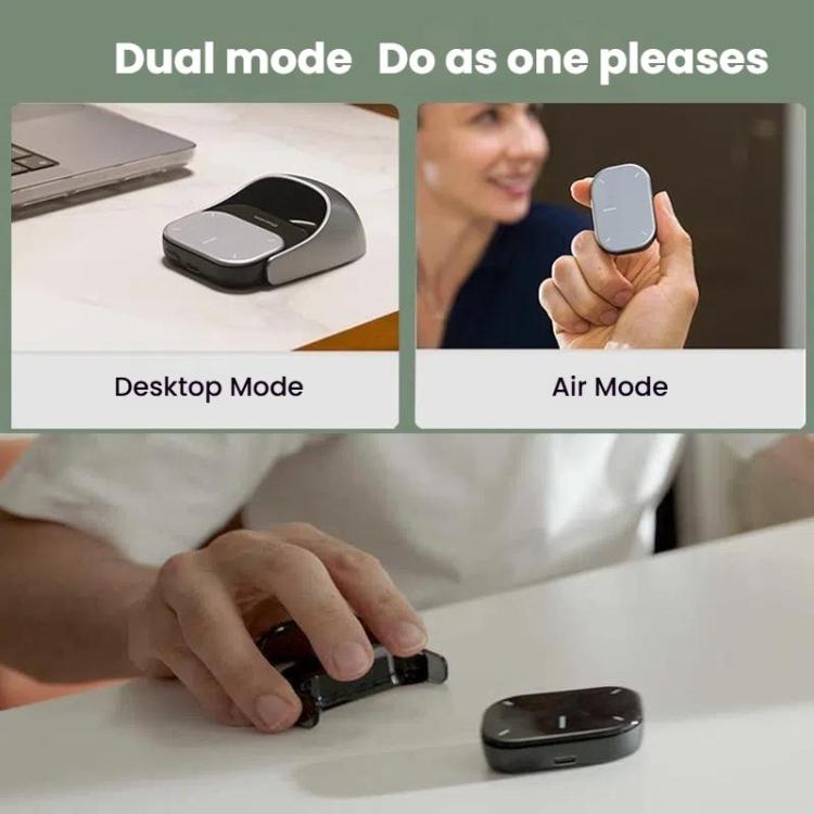 Cheerdots 2 Smart Magnetic Split Air Mouse Wireless Charging Bluetooth Dual Mode Mouse, Color: Dark Grey Basic - Wireless Mice by Cheerdots | Online Shopping UK | buy2fix