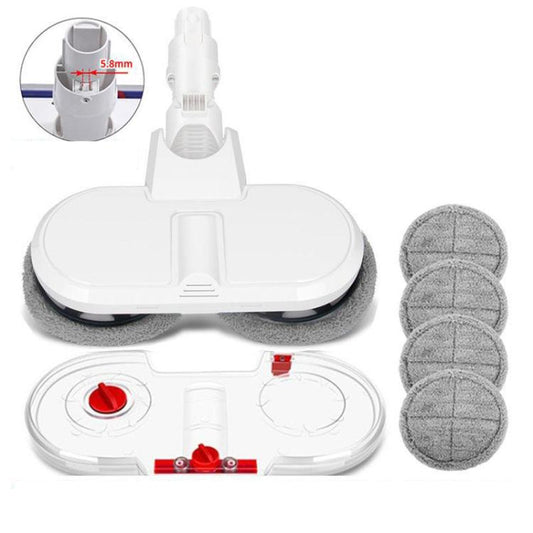 Electric Mop Head With Water Tank for Xiaomi Dreame / Dyson Handheld Vacuum Cleaner Narrow 6 Gray Rags - For Xiaomi Accessories by buy2fix | Online Shopping UK | buy2fix