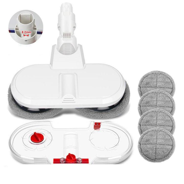 Electric Mop Head With Water Tank for Xiaomi Dreame / Dyson Handheld Vacuum Cleaner Wide  6 Gray Rags - For Xiaomi Accessories by buy2fix | Online Shopping UK | buy2fix