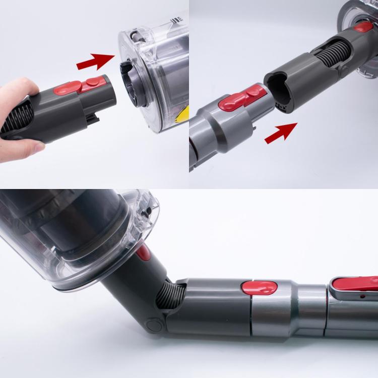 Steering Adapter For Dyson V7 V8 V10 V11 Vacuum Cleaner Bottom Conversion Head(White) - For Dyson Accessories by buy2fix | Online Shopping UK | buy2fix