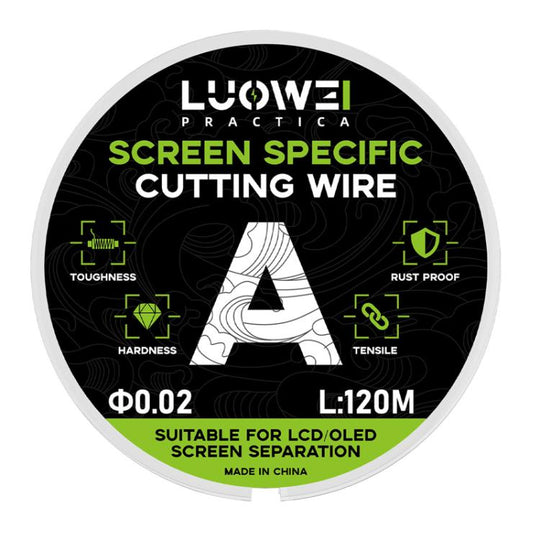LUOWEI 120M Cell Phone LCD Screen Separation Line High Hardness Cutting Diamond Wire, Spec: A 0.02mm
