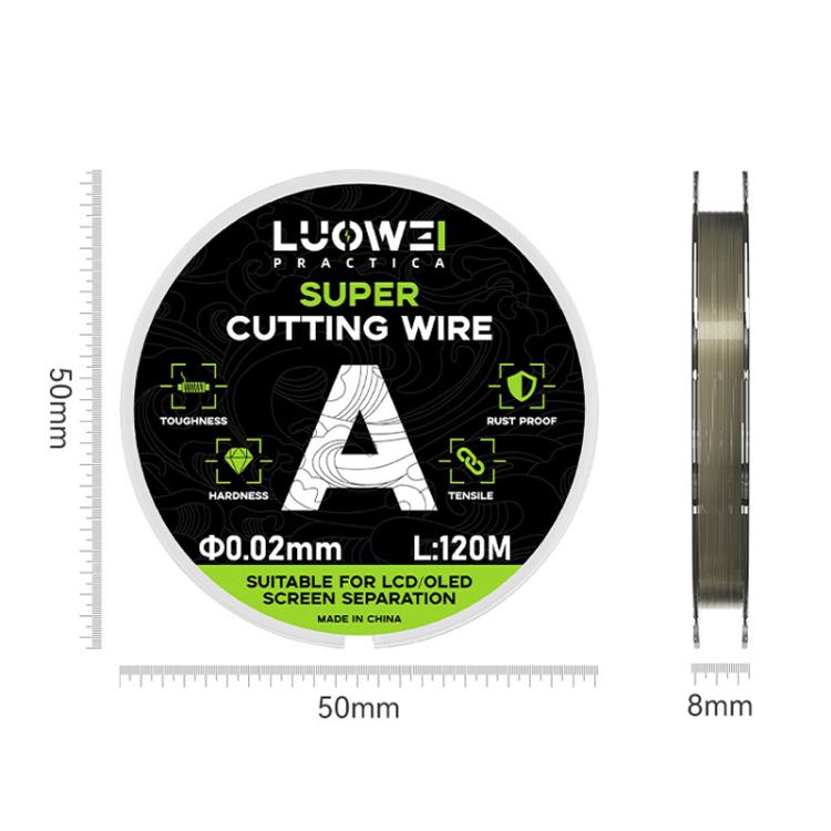 LUOWEI 120M Cell Phone LCD Screen Separation Line High Hardness Cutting Diamond Wire, Spec: B 0.028mm - Crowbar by LUOWEI | Online Shopping UK | buy2fix