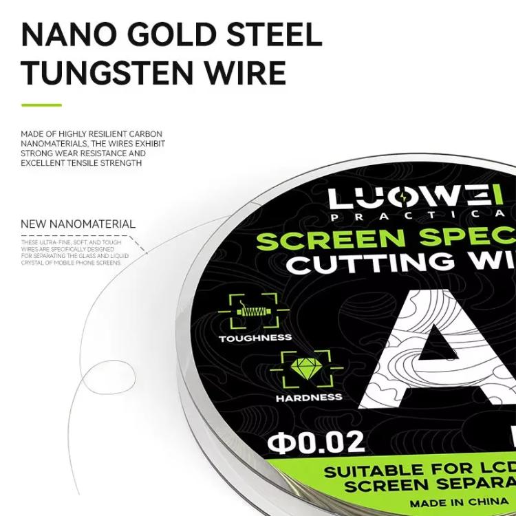 LUOWEI 120M Cell Phone LCD Screen Separation Line High Hardness Cutting Diamond Wire, Spec: C 0.03mm - Crowbar by LUOWEI | Online Shopping UK | buy2fix