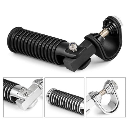 For Harley Motorcycle Modification Collapsible Footpegs Foot Guard Spike Mounted Pedals(Black) - Others by buy2fix | Online Shopping UK | buy2fix