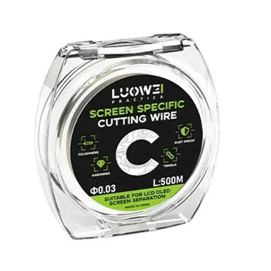 LUOWEI 500M Steel Wire Cell Phone Screen Separation Wire Cutting Wire, Spec: C 0.03mm
